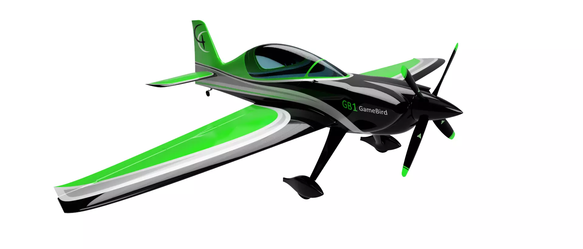 GB1 GameBird Aerobatic Aircraft Miniature 3D model