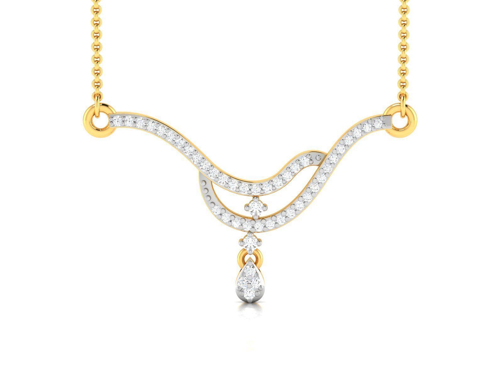 Women Necklace 3D print model_4