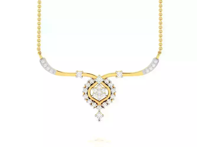 Women Necklace 3dm STL FBX OBJ Render Details