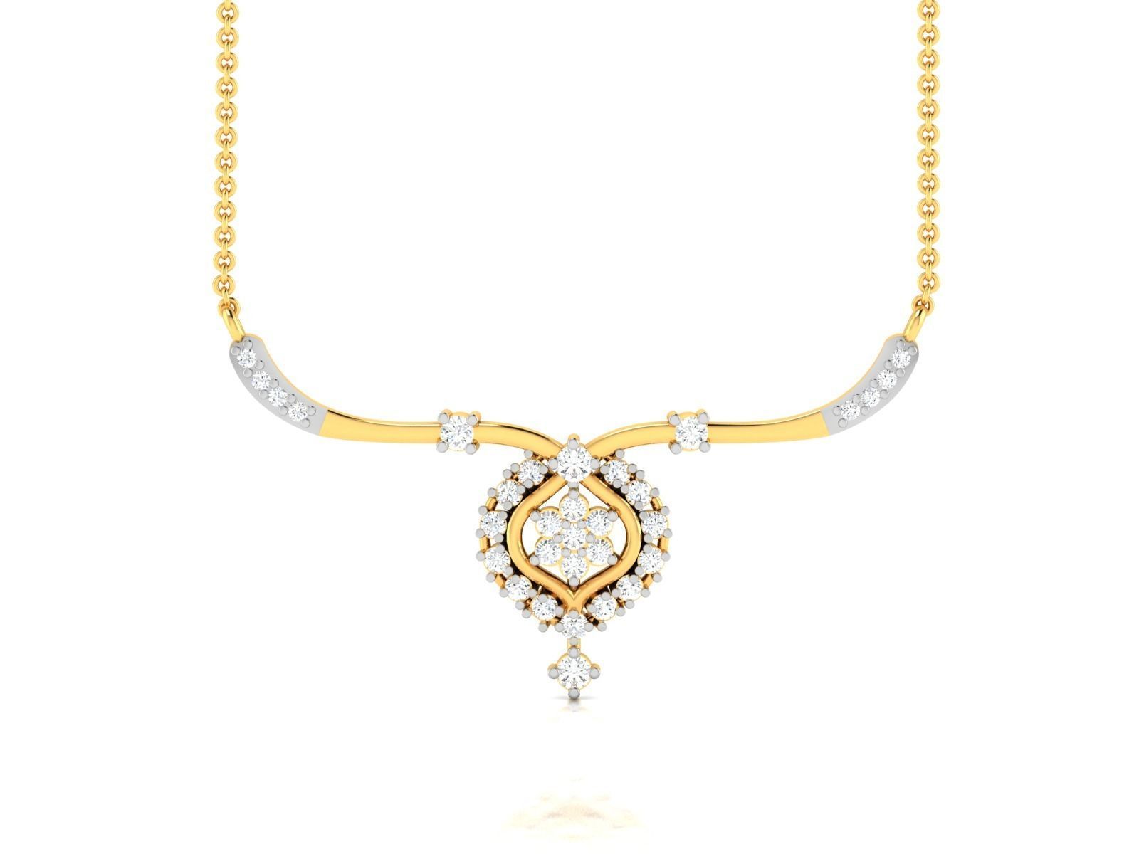 Women Necklace 3dm STL FBX OBJ Render Details 3D print model_4