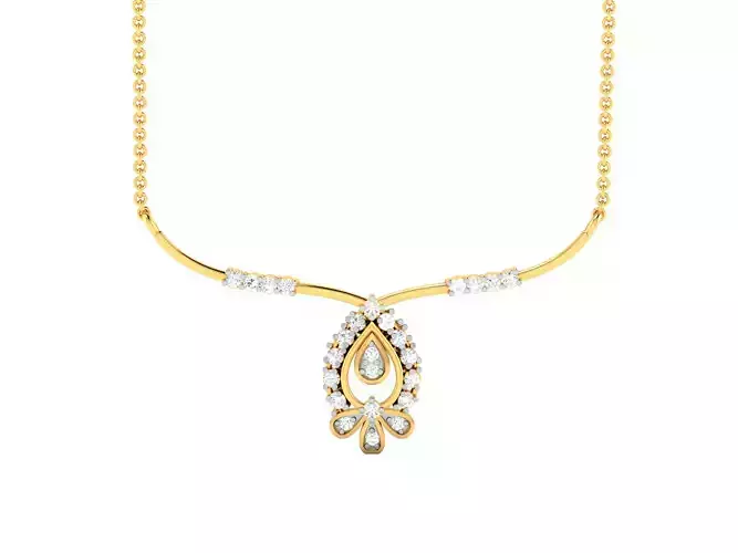 Women Necklace 3dm STL FBX OBJ Render Details