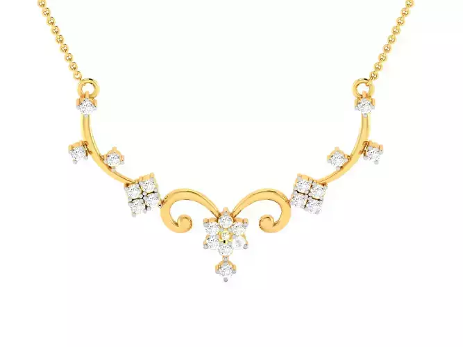 Women Necklace 3dm STL FBX OBJ Render Details