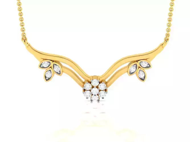 Women Necklace 3dm STL FBX OBJ Render Details