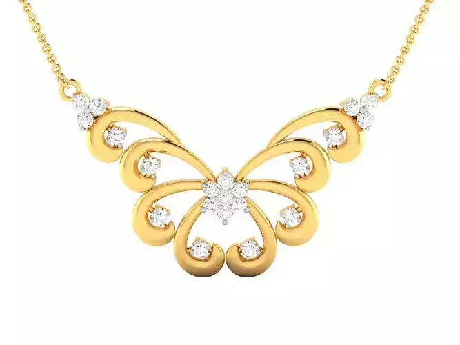 Women Necklace 3dm STL FBX OBJ Render Details