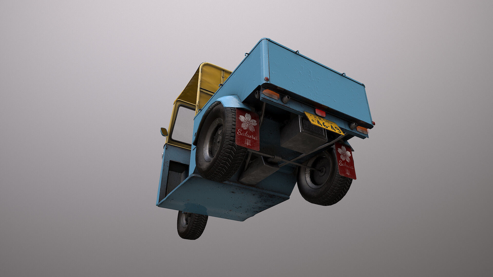 4K Japanese Midget Low-poly 3D model_3
