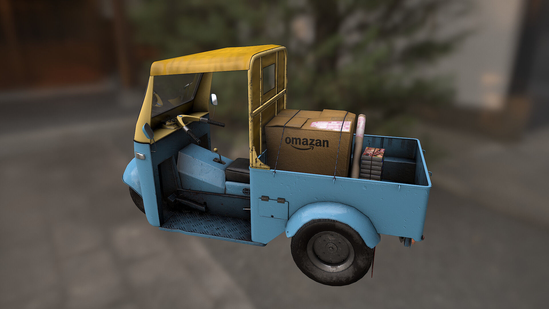 4K Japanese Midget Low-poly 3D model_1