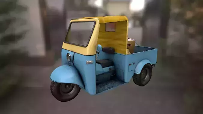 4K Japanese Midget Low-poly 3D model