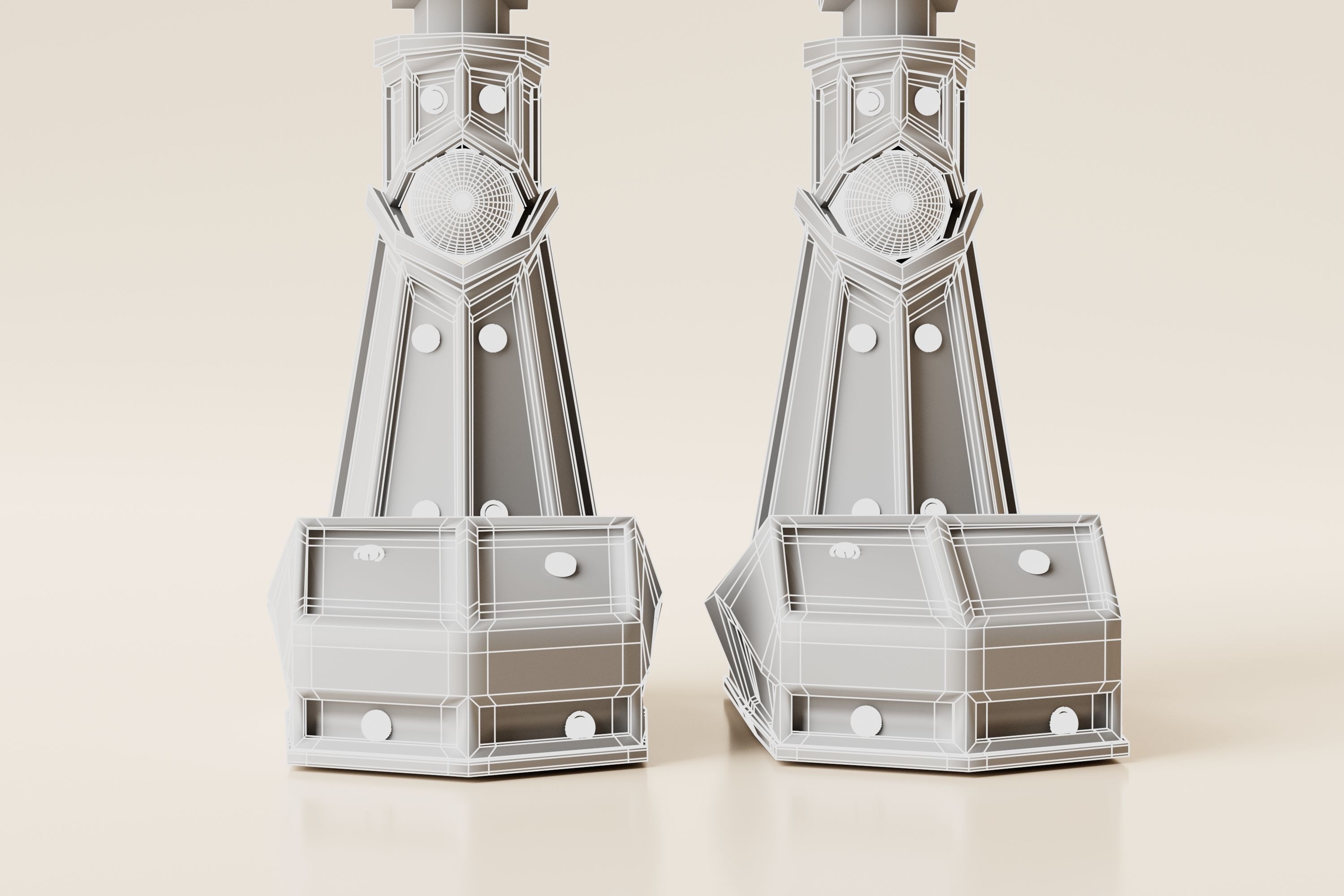 Robot V13 Low-poly 3D model_13