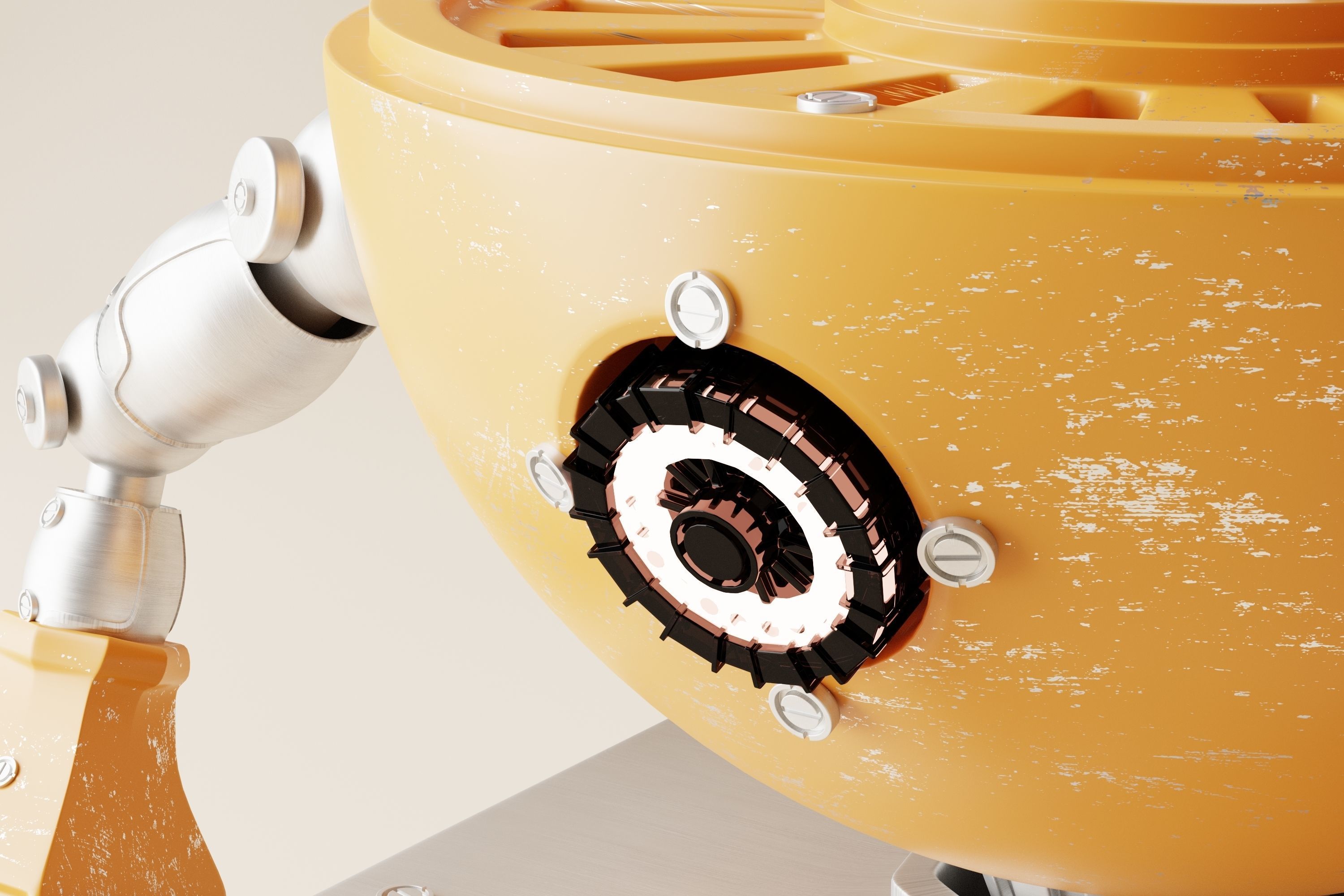 Robot V13 Low-poly 3D model_4