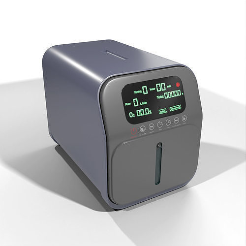 Portable Oxygen Concentrator Low-poly 3D model