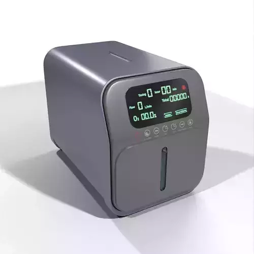 Portable Oxygen Concentrator Low-poly 3D model