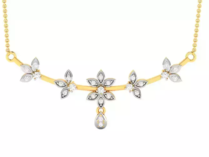 Women Necklace 3dm STL FBX OBJ Render Details