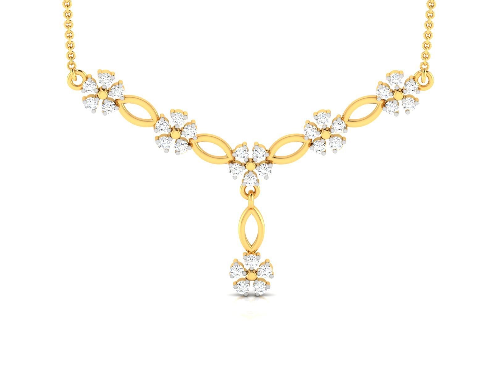 Women Necklace 3dm STL FBX OBJ Render Details 3D print model_4