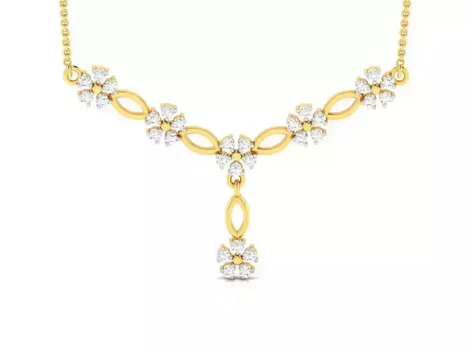 Women Necklace 3dm STL FBX OBJ Render Details