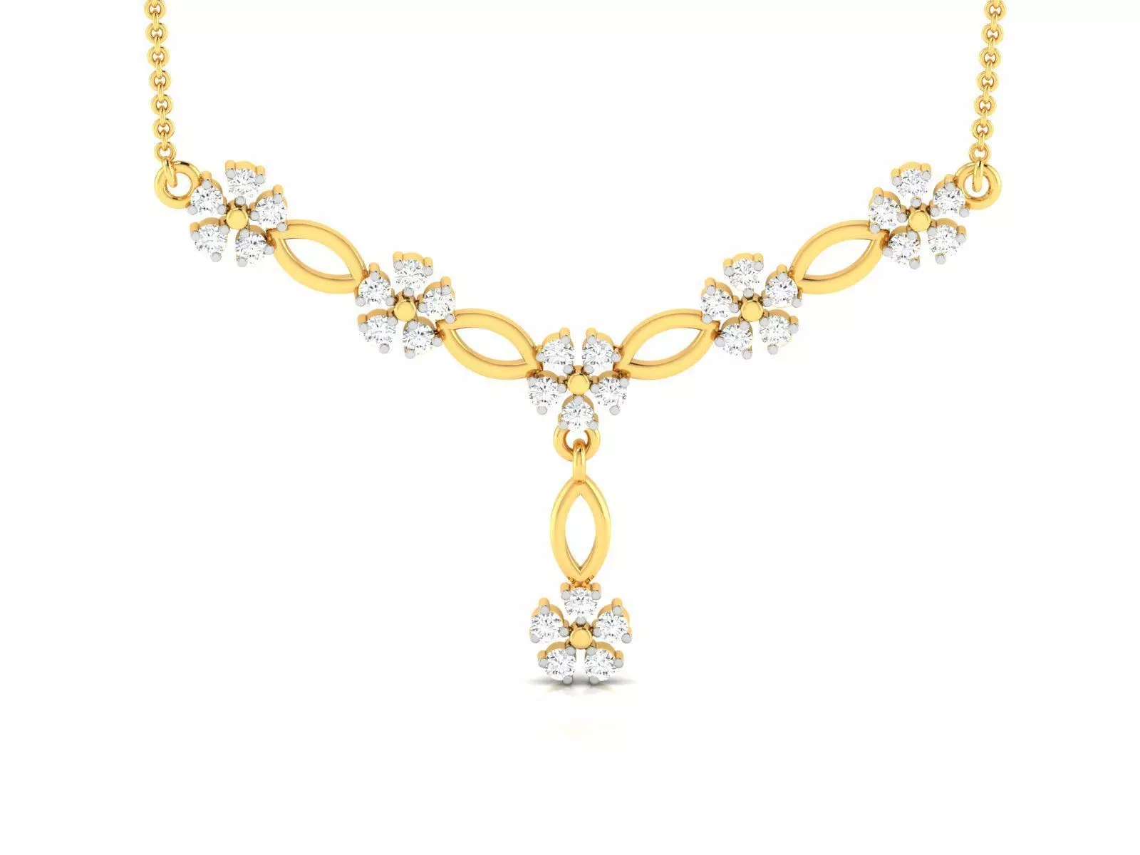 Women Necklace 3dm STL FBX OBJ Render Details 3D print model_0