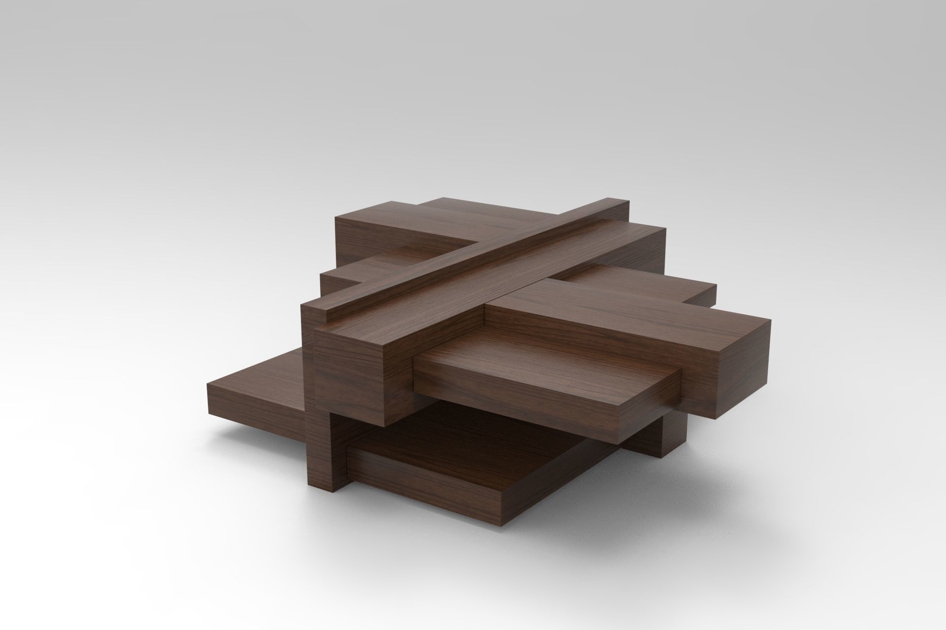 Manhattan Table Low-poly 3D model_1