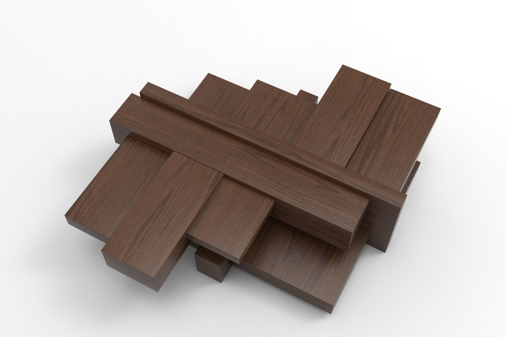 Manhattan Table Low-poly 3D model_2