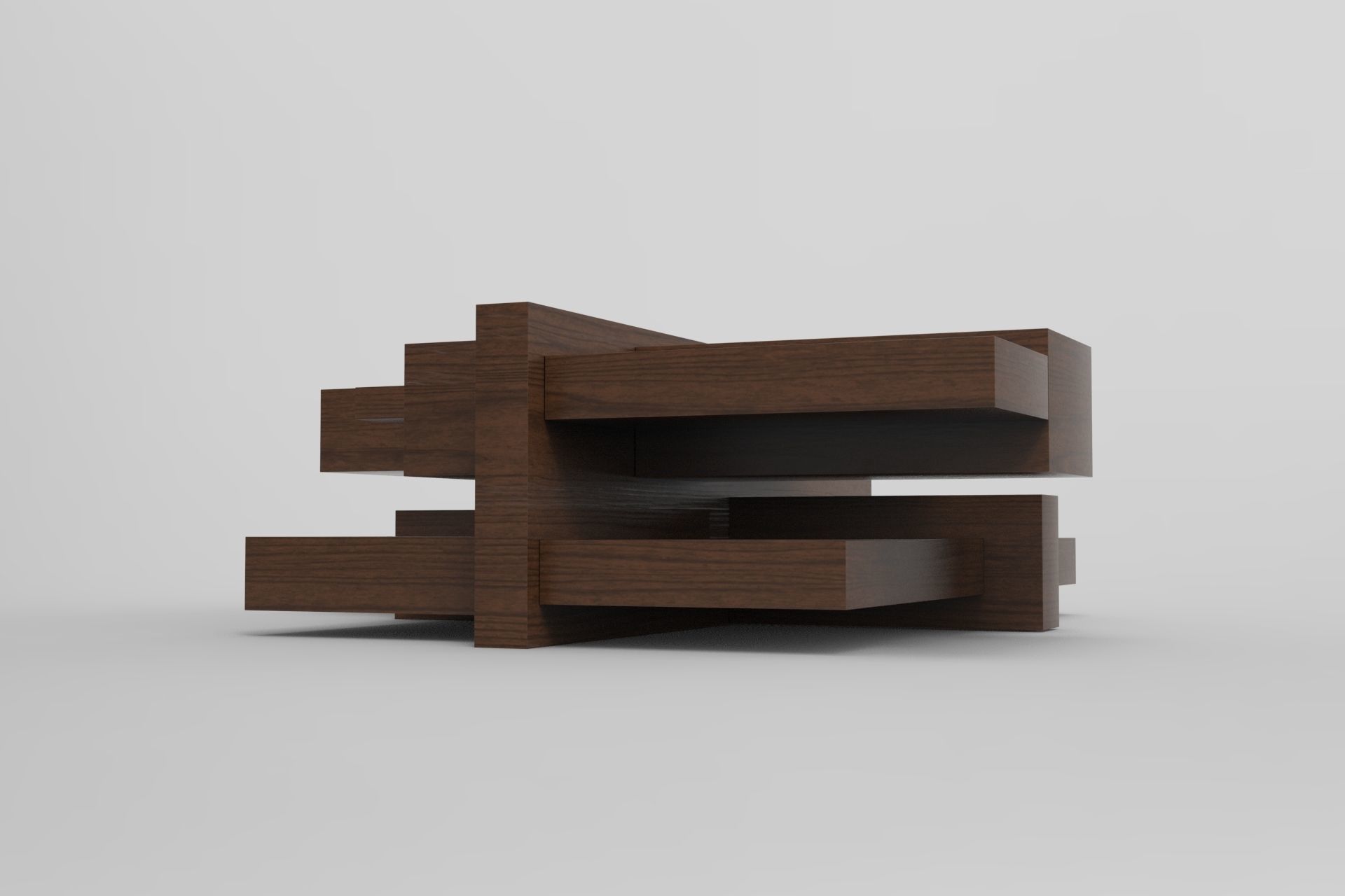 Manhattan Table Low-poly 3D model_4