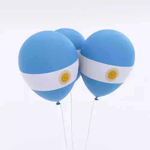 Argentina country balloon 3d model