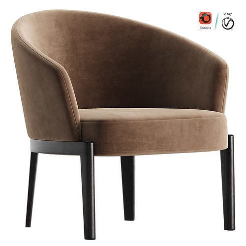 Molteni Chelsea Armchair 3D model