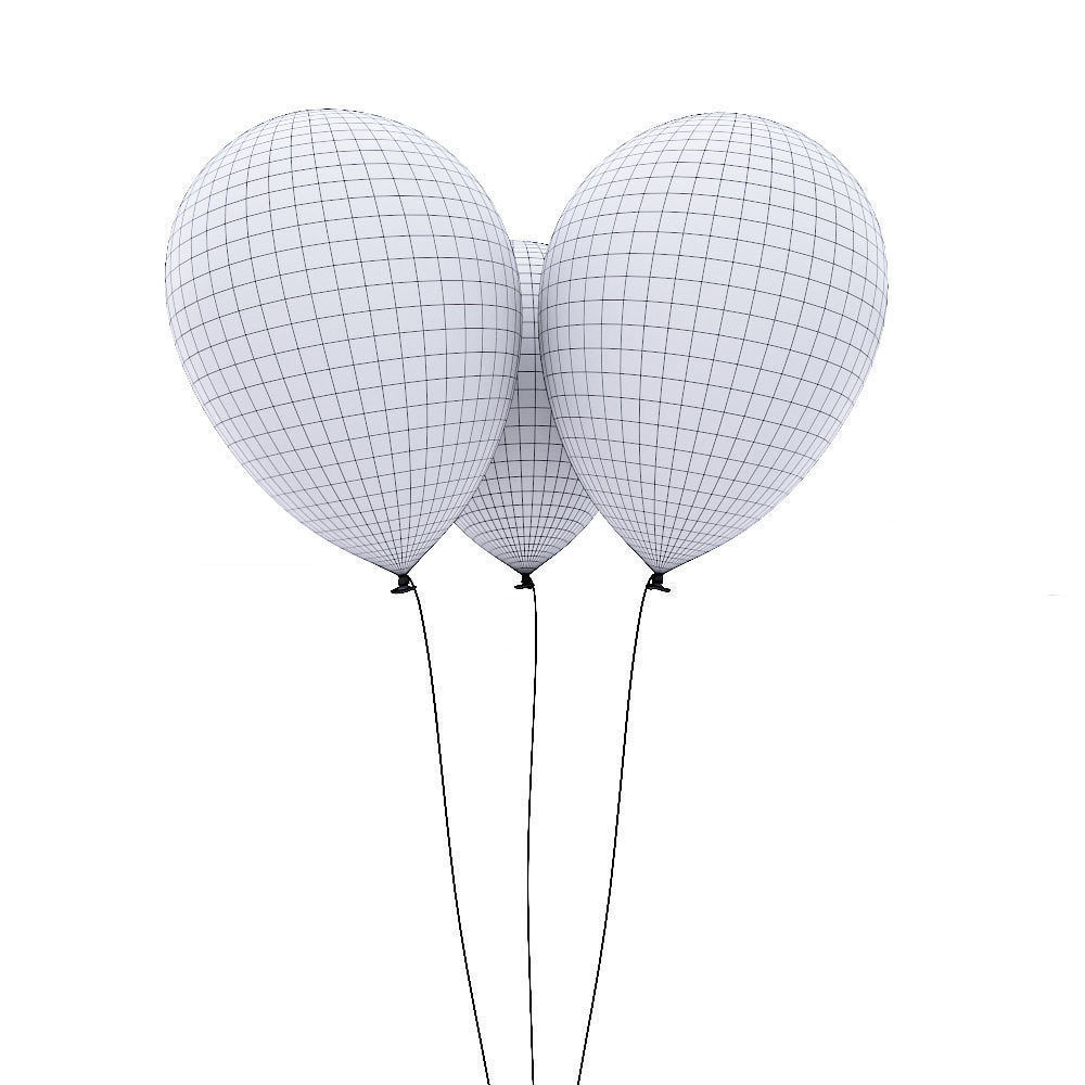 Armenia country balloon 3d model  Low-poly 3D model_4