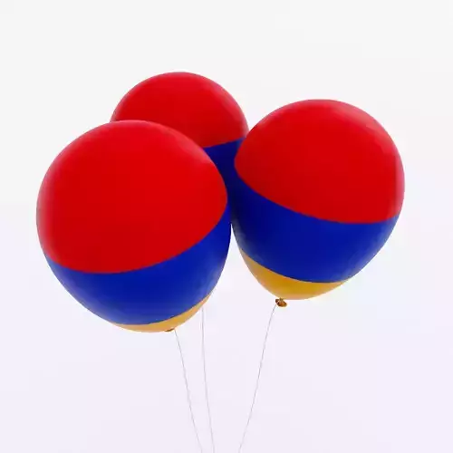 Armenia country balloon 3d model 