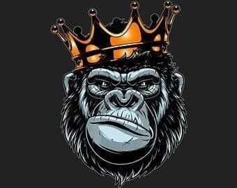 Gorilla Pendant 3D print model_6