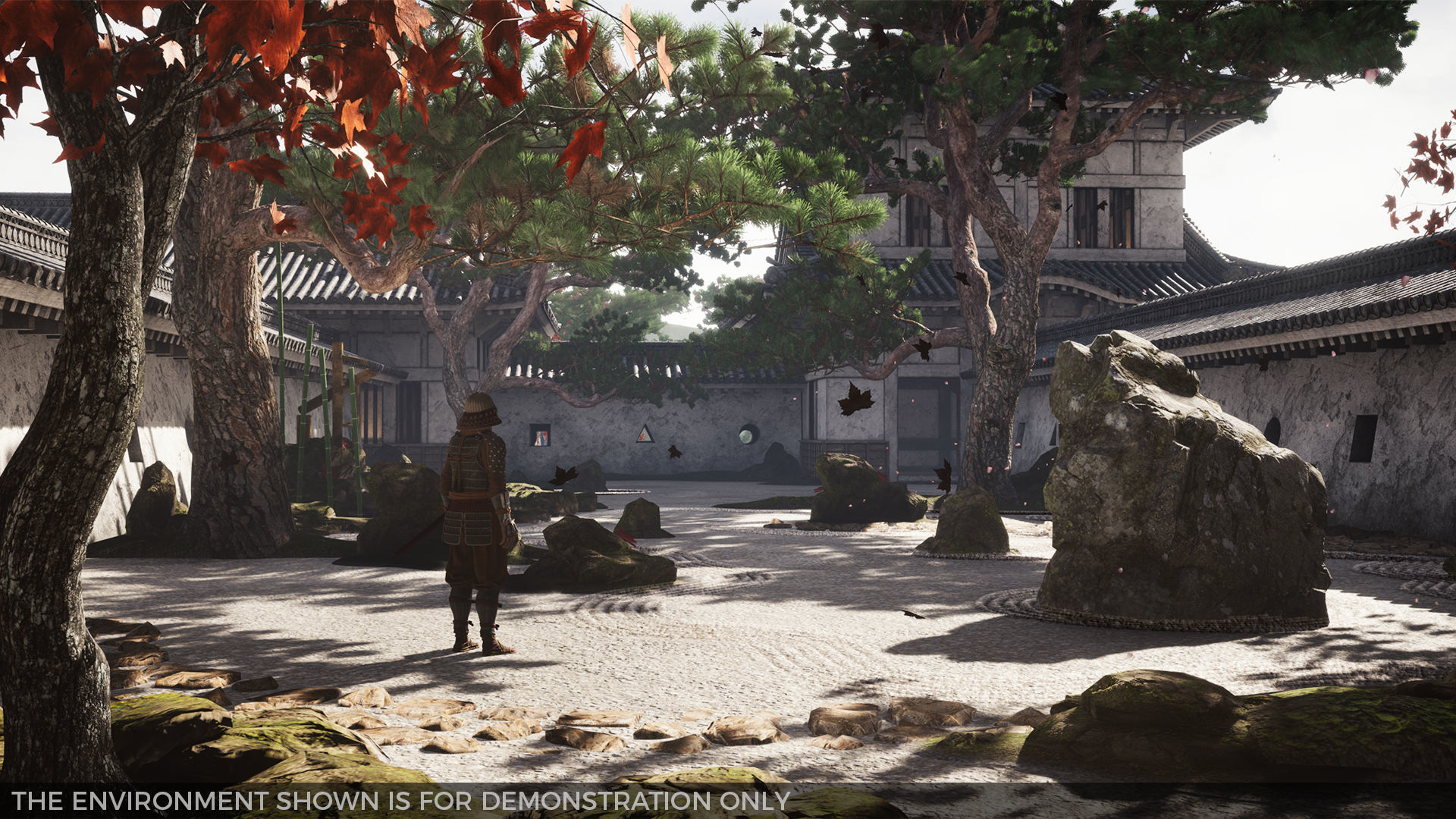 Japanese Modular Castle Low-poly 3D model_6