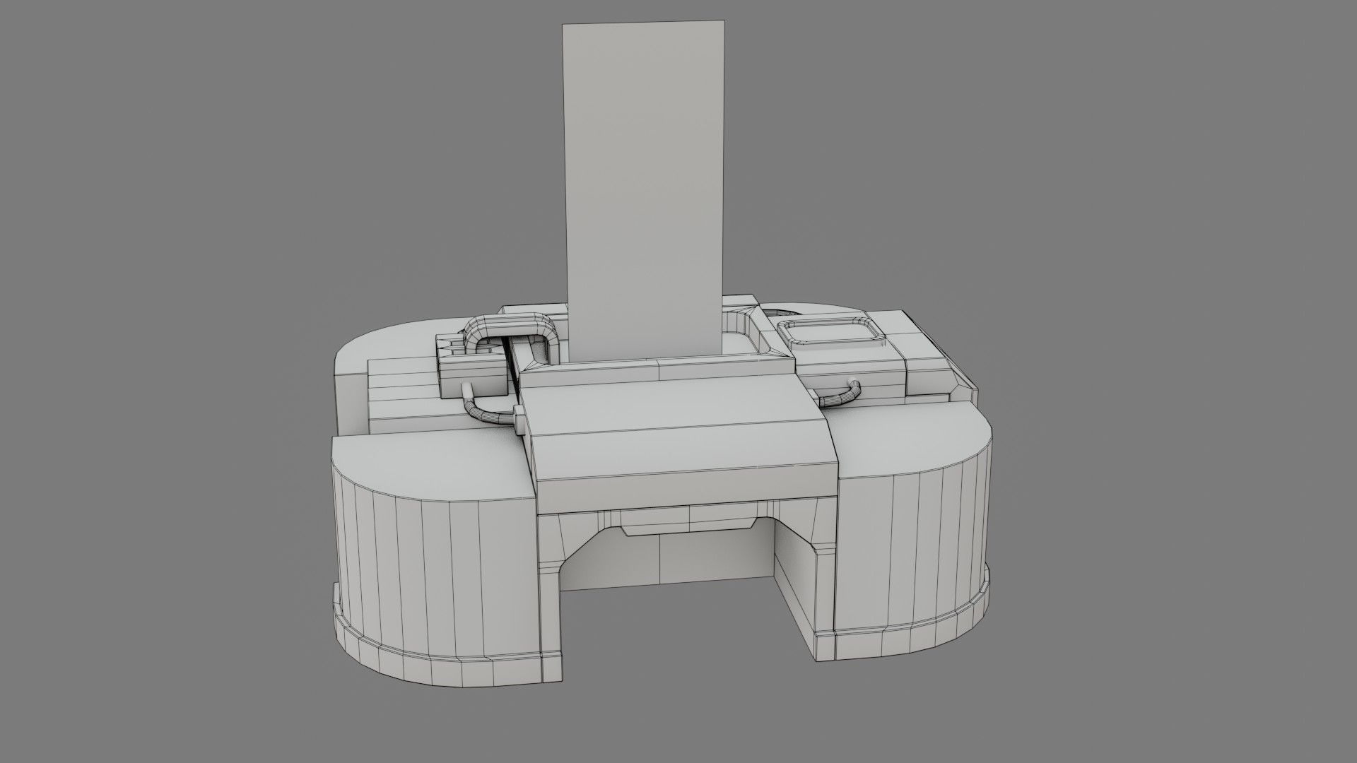 Sci-Fi Control Panel - Game Ready - PBR Low-poly 3D model_19