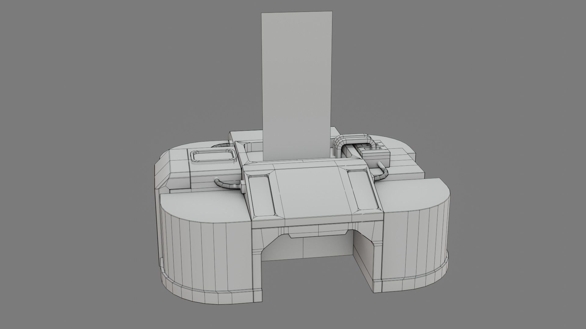 Sci-Fi Control Panel - Game Ready - PBR Low-poly 3D model_24