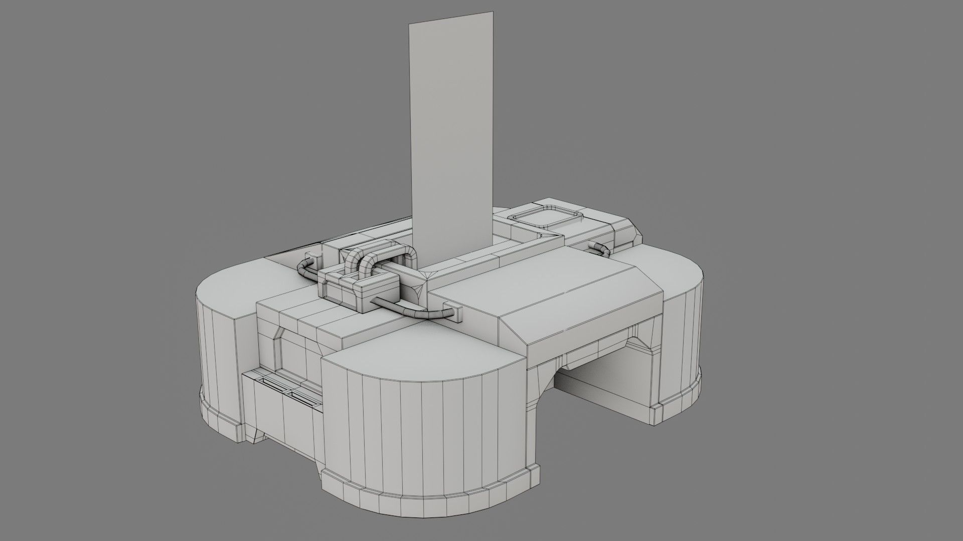 Sci-Fi Control Panel - Game Ready - PBR Low-poly 3D model_18