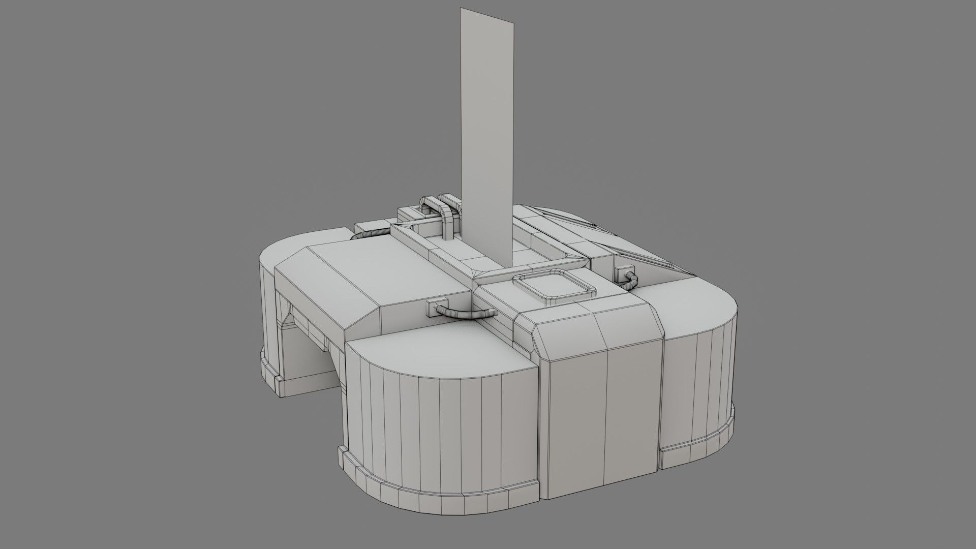 Sci-Fi Control Panel - Game Ready - PBR Low-poly 3D model_21