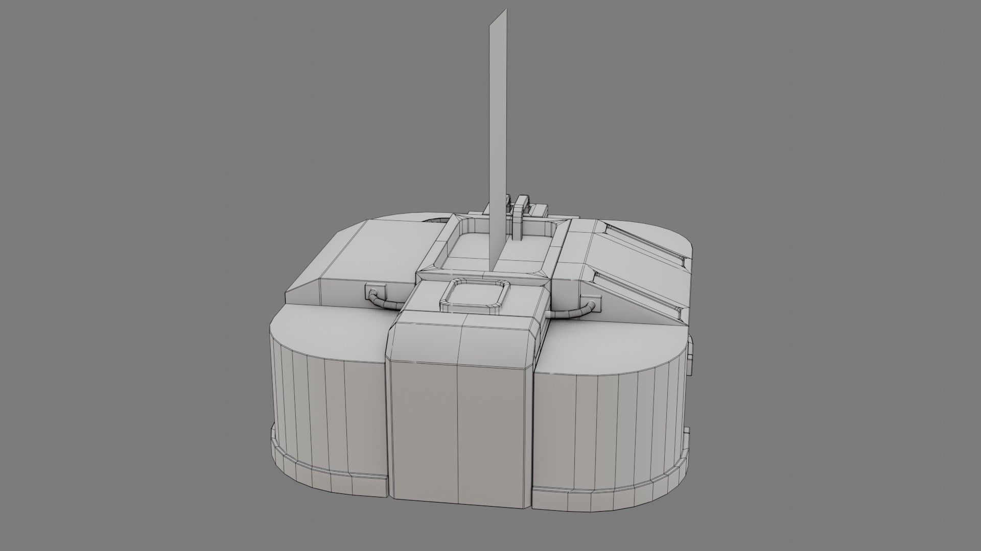 Sci-Fi Control Panel - Game Ready - PBR Low-poly 3D model_22