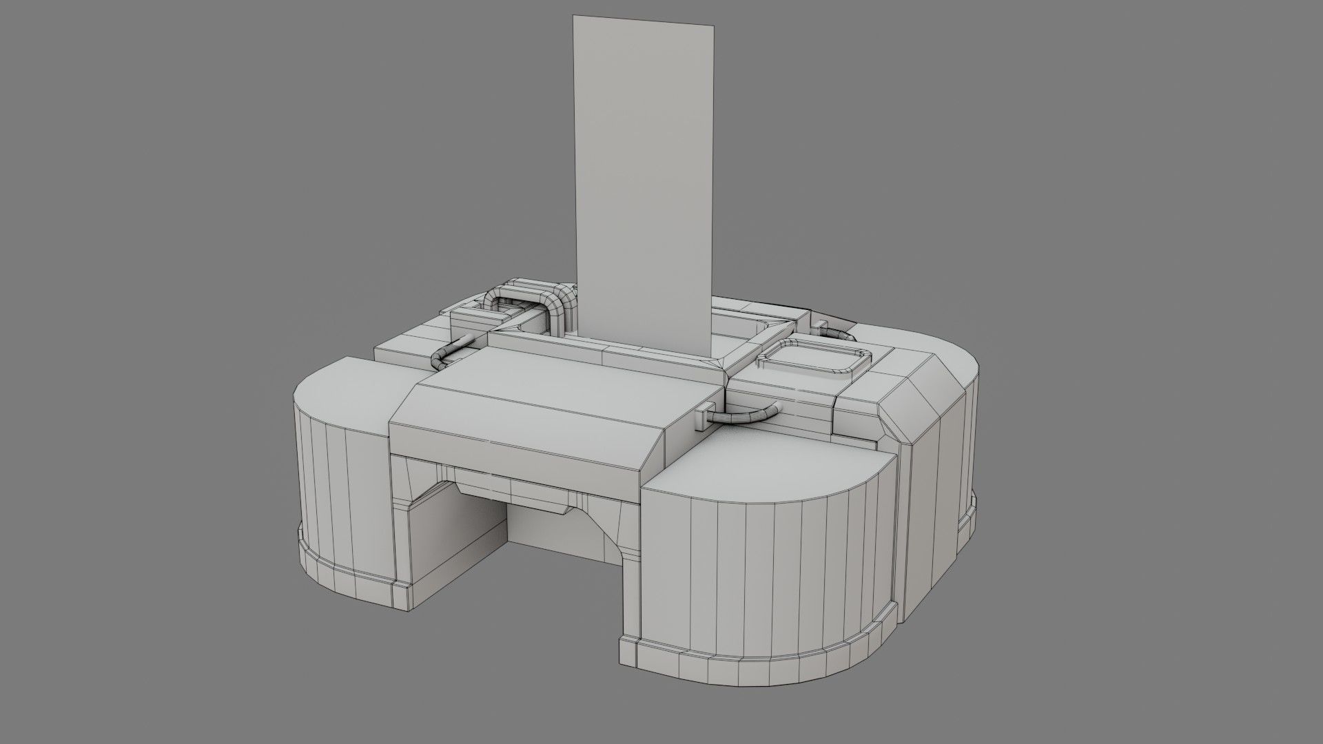 Sci-Fi Control Panel - Game Ready - PBR Low-poly 3D model_20