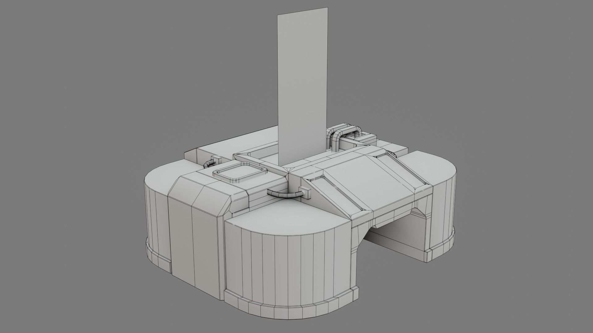 Sci-Fi Control Panel - Game Ready - PBR Low-poly 3D model_23