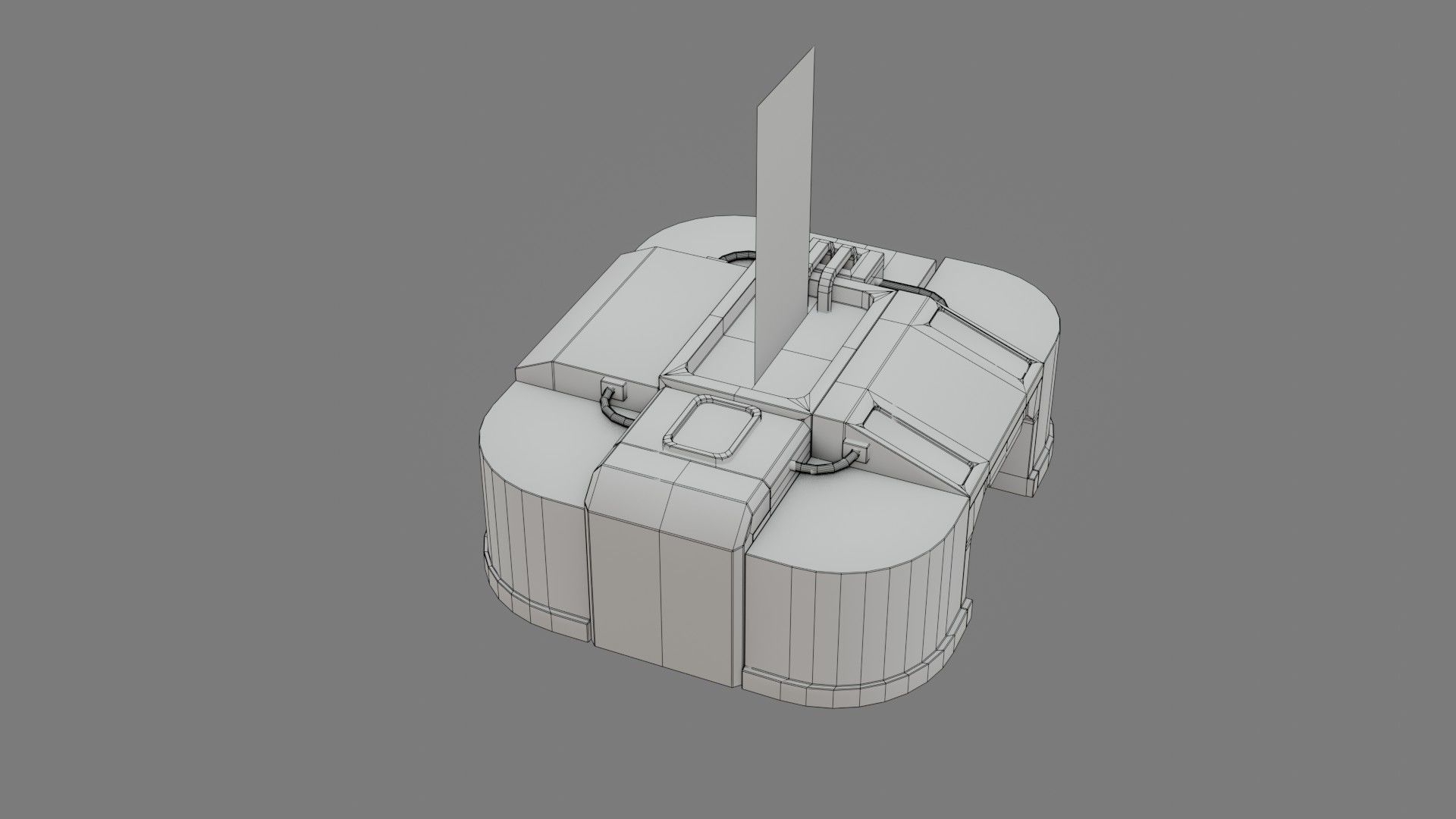 Sci-Fi Control Panel - Game Ready - PBR Low-poly 3D model_29