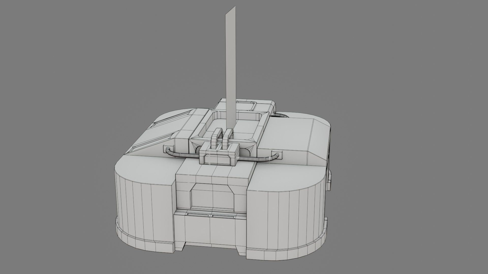 Sci-Fi Control Panel - Game Ready - PBR Low-poly 3D model_17