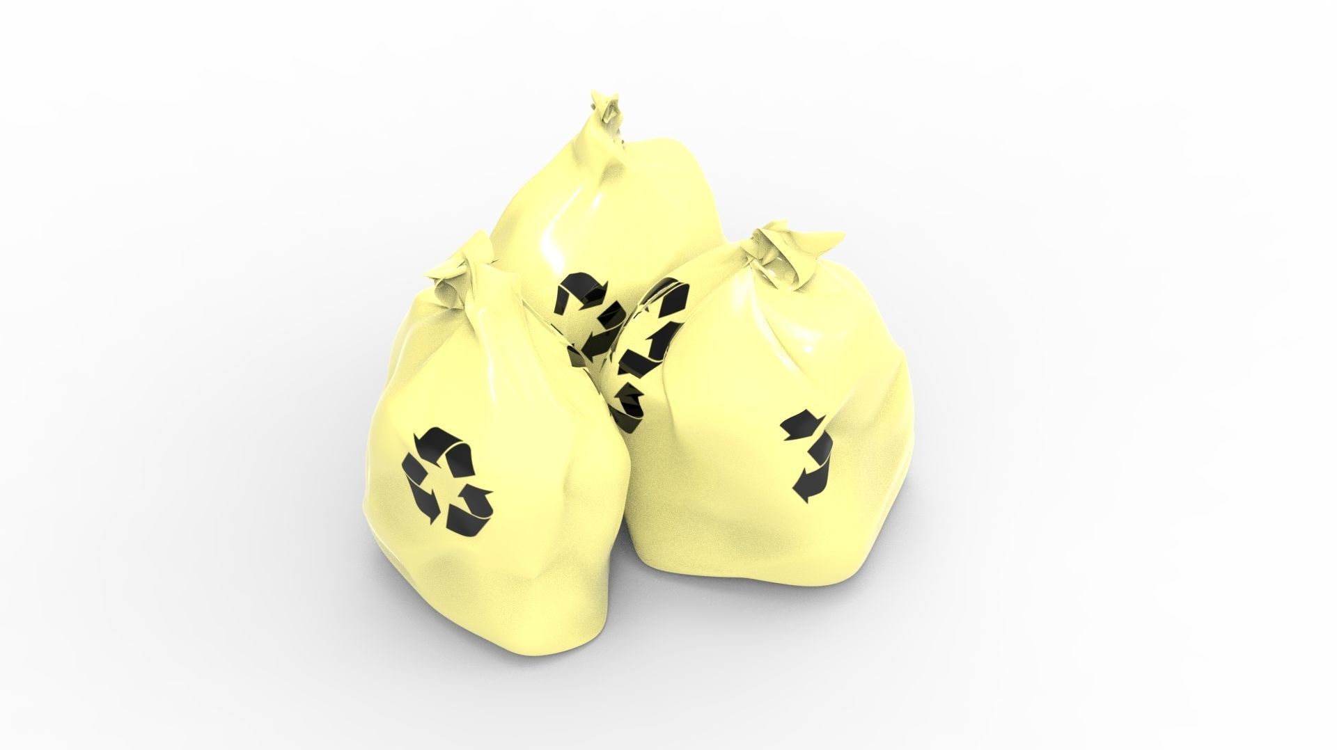 RUBBISH YELLOW 3D model_40