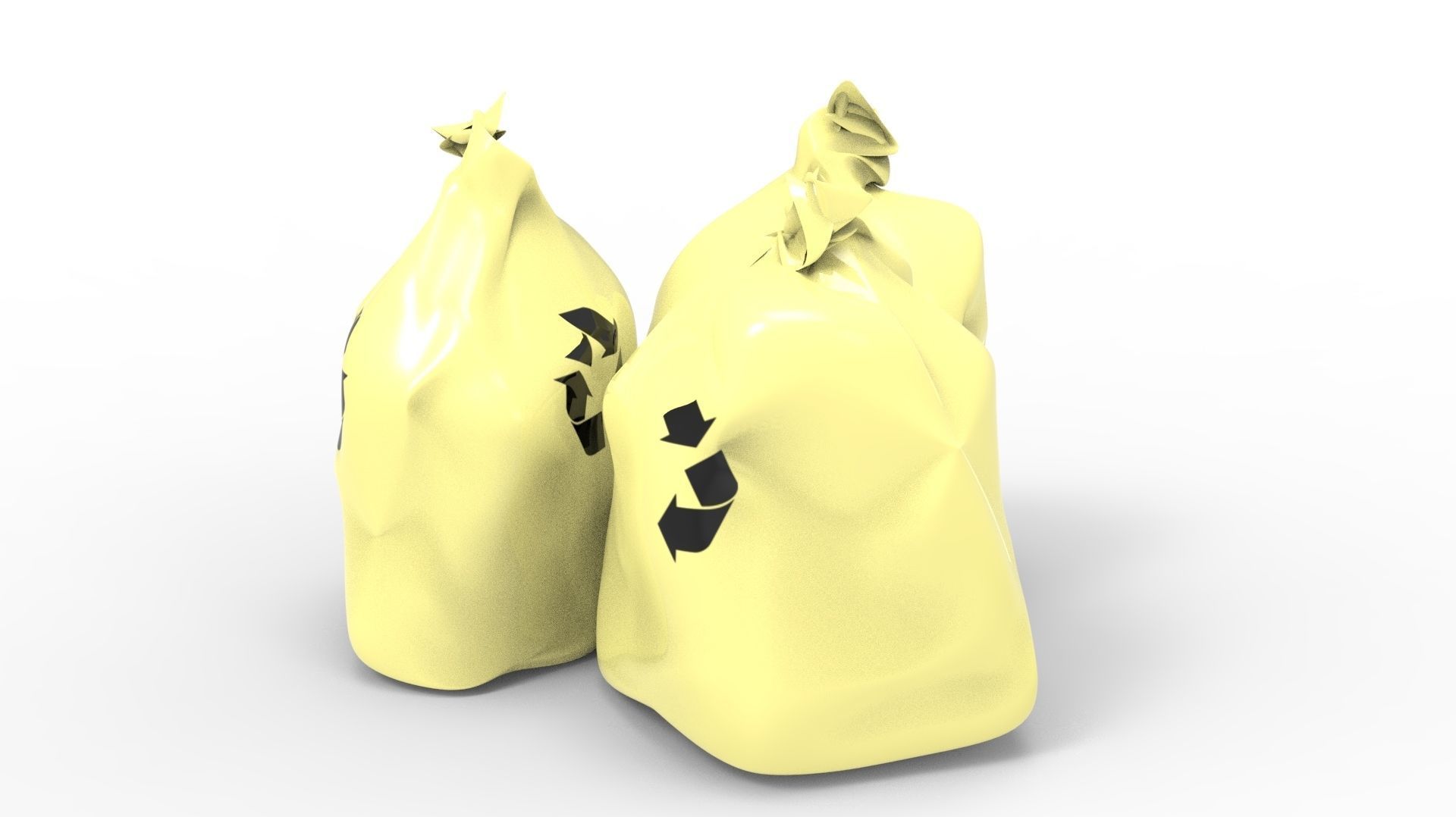 RUBBISH YELLOW 3D model_13