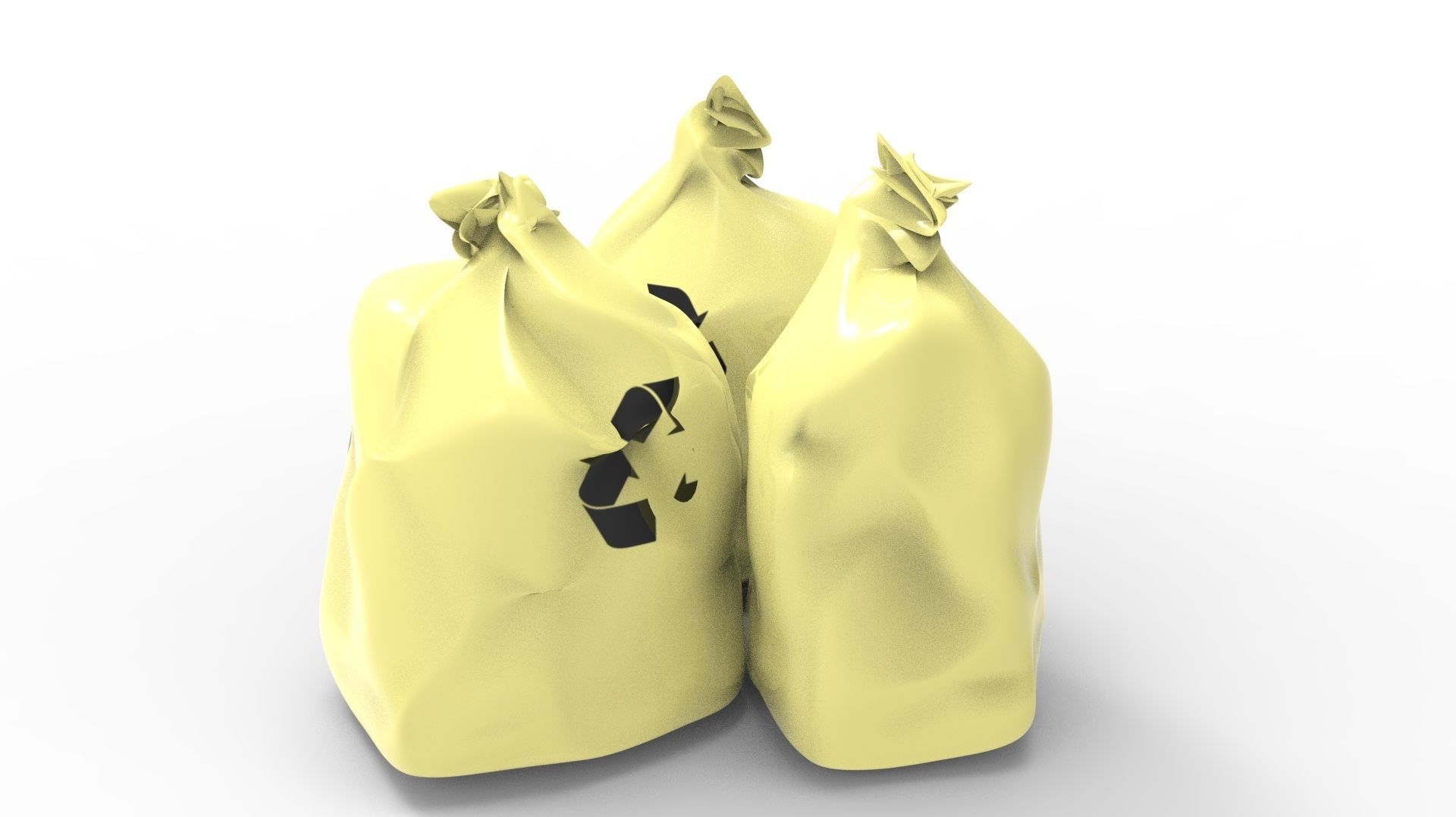 RUBBISH YELLOW 3D model_17