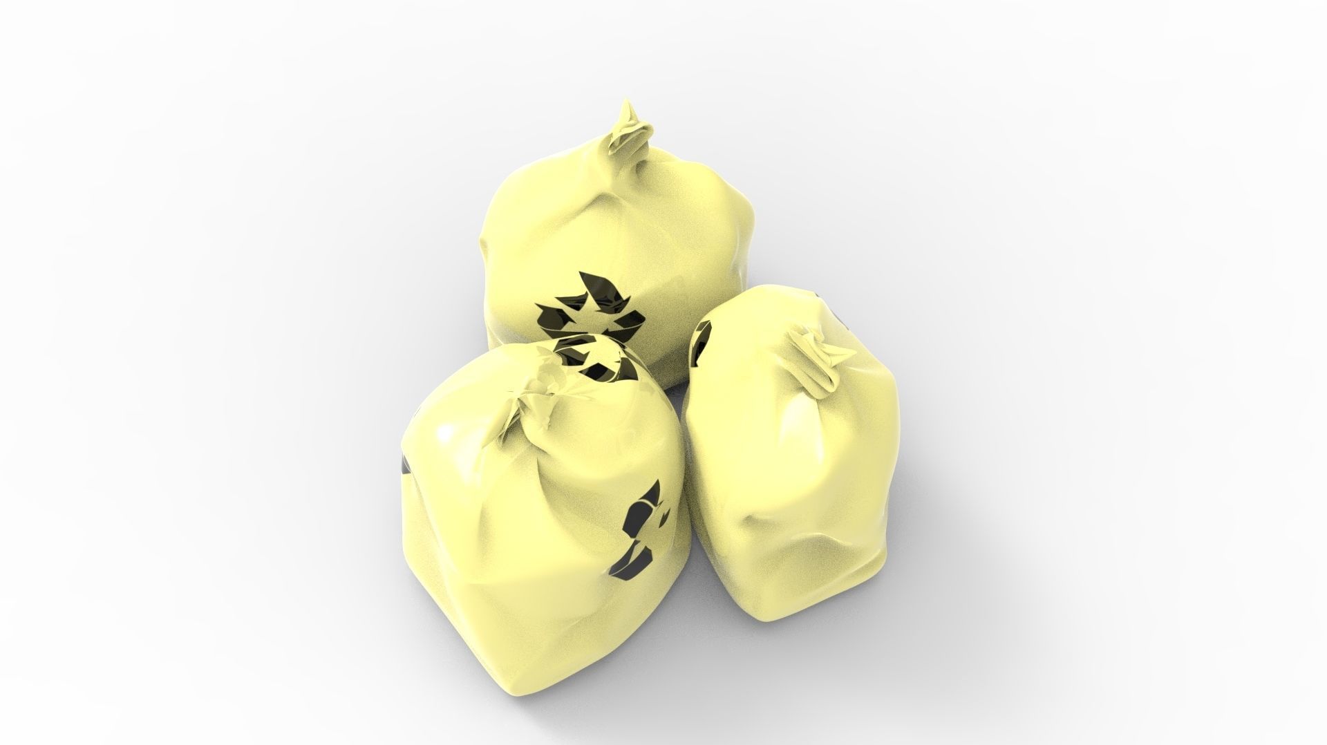 RUBBISH YELLOW 3D model_37