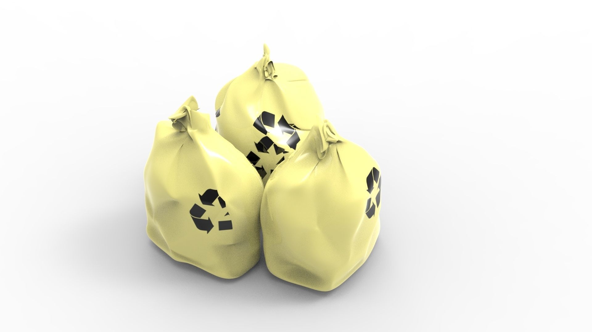 RUBBISH YELLOW 3D model_28