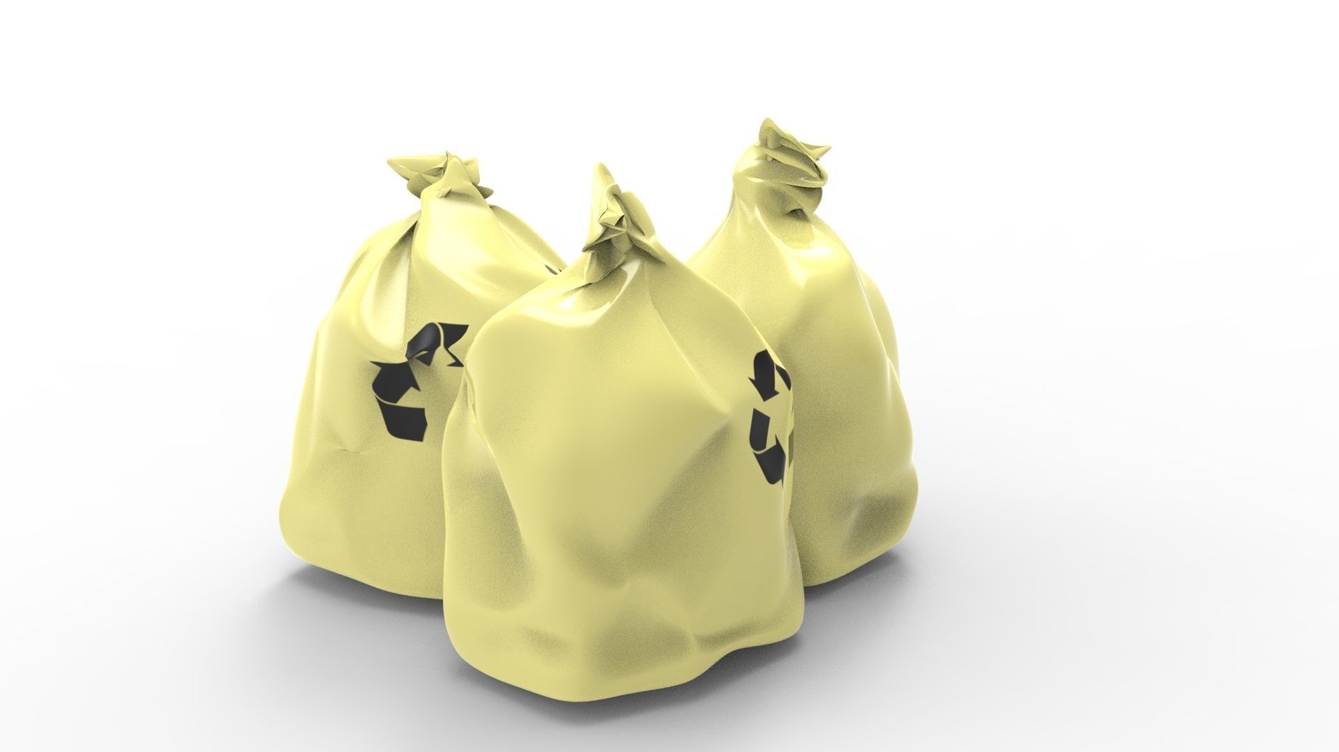 RUBBISH YELLOW 3D model_27