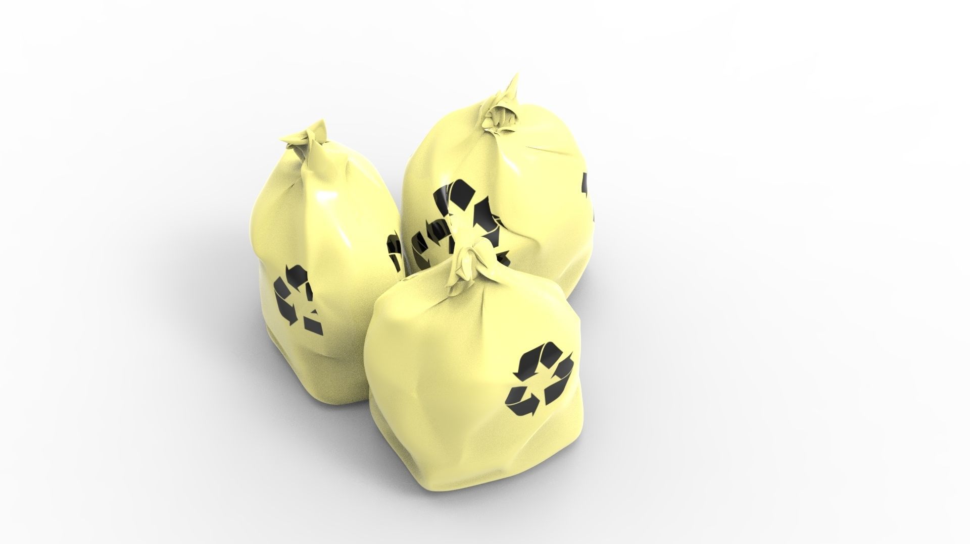 RUBBISH YELLOW 3D model_2