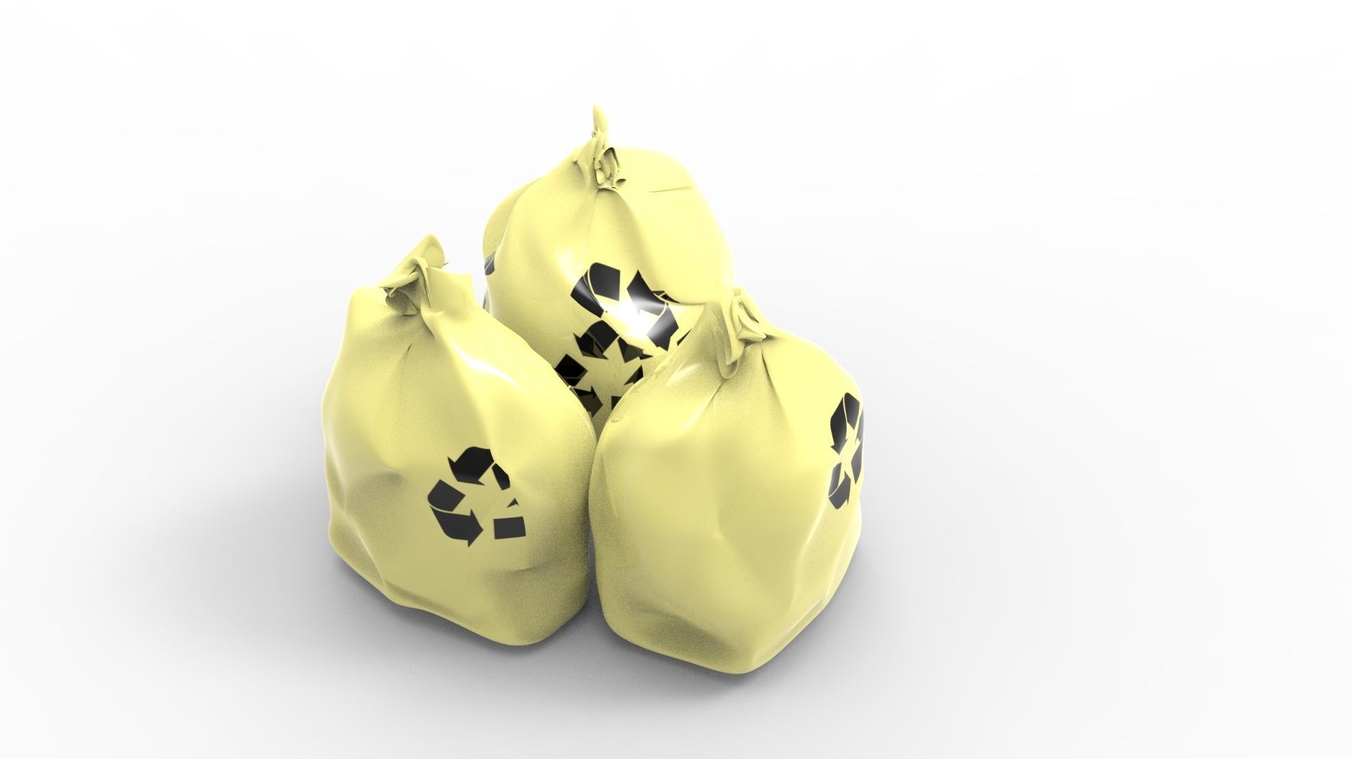 RUBBISH YELLOW 3D model_41