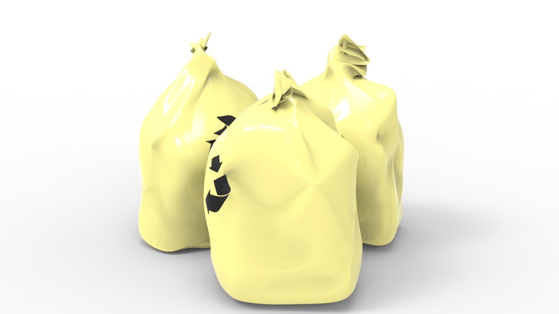 RUBBISH YELLOW 3D model_15