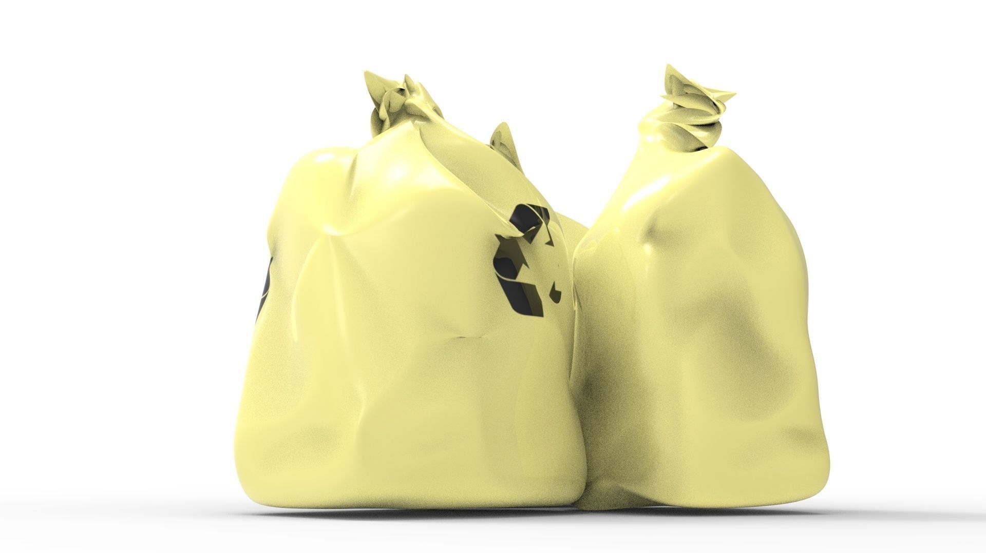 RUBBISH YELLOW 3D model_7