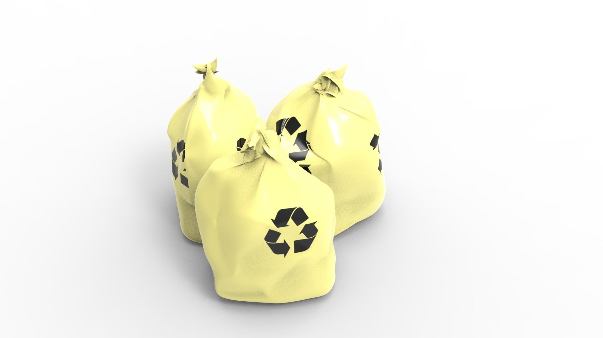 RUBBISH YELLOW 3D model_12