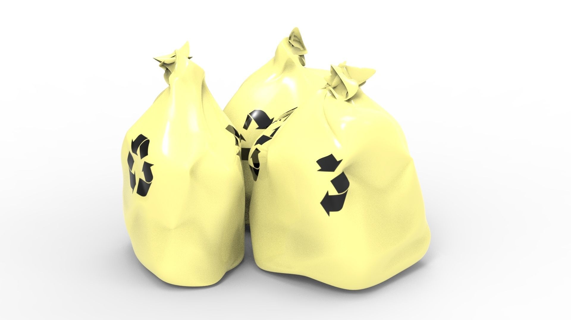 RUBBISH YELLOW 3D model_38