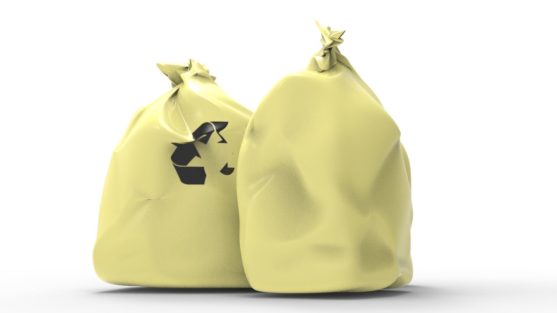 RUBBISH YELLOW 3D model_31